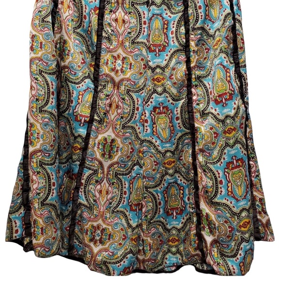 Lula Kate 100% Colorful & Vibrant Silk Skirt 4 - Picture 3 of 10